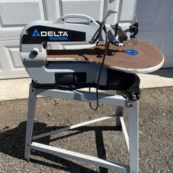 16 Inch Delta Scroll Saw Cast-Iron Works Great On A Stand