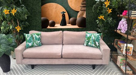 Free Delivery Light Rose Pink Couch