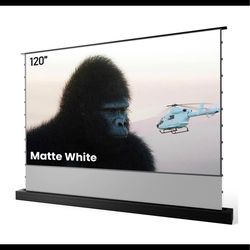 Brand New AWOL Vision 120" Motorized Rising Projector Screen – 4K/8K Ultra HD