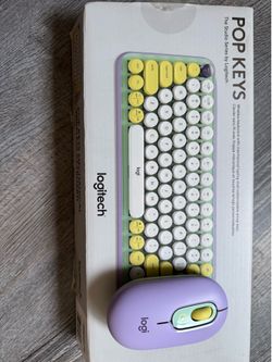 Logitech pop keyboard and mouse daydream lavender mint purple green