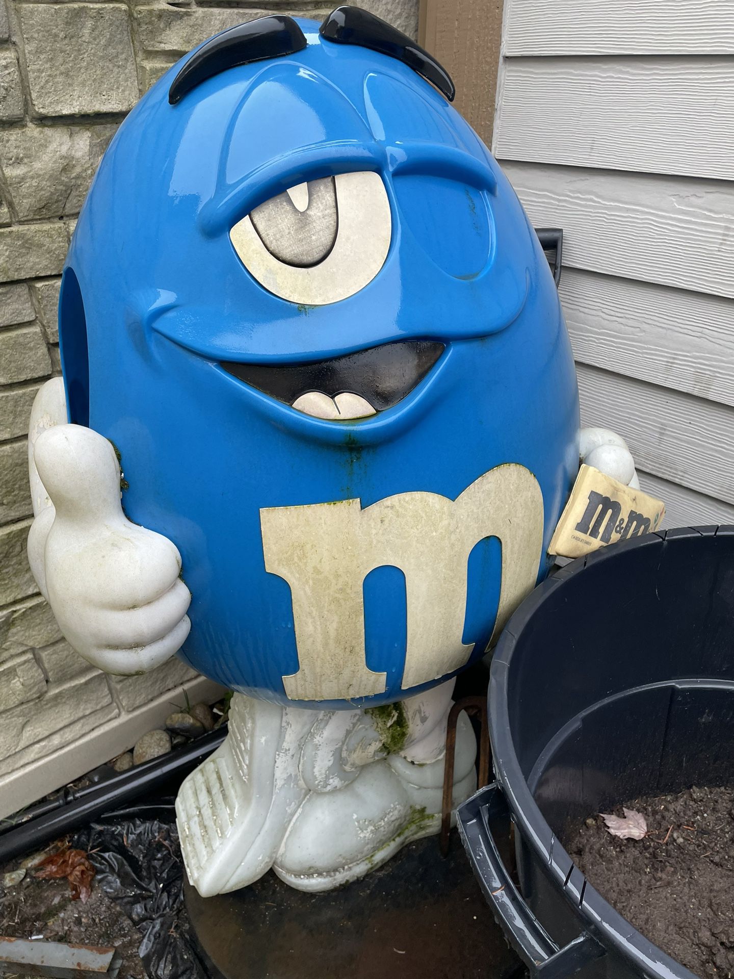 Blue M&M Statue Collectible 