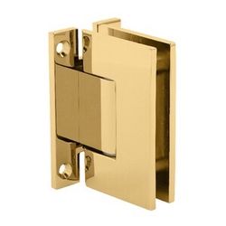 CRL Polished Brass Geneva 037 Series Wall Mount 'H' Back Plate Hinge