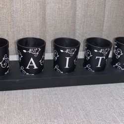 Faith Black Unison Gifts Candle Set 