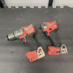 Milwaukee M18 Impact Drill And Drill Set