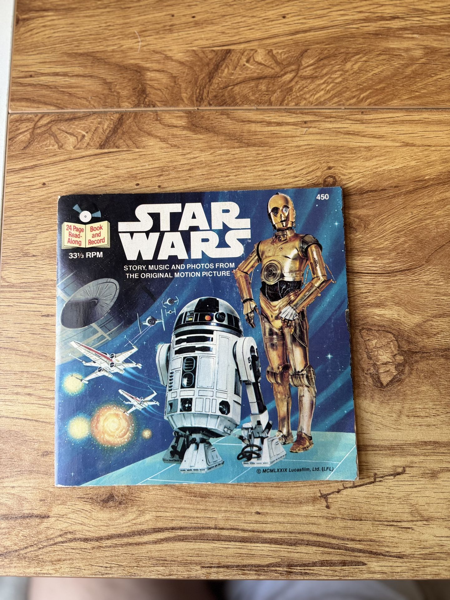 Vintage Star Wars 24 Page Read Along With Record
