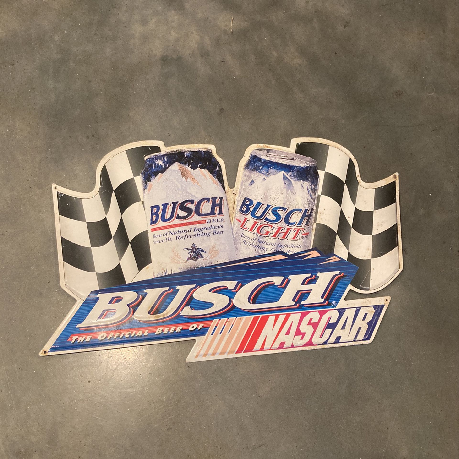 Busch Beer Light Alcohol NASCAR Metal Sign 