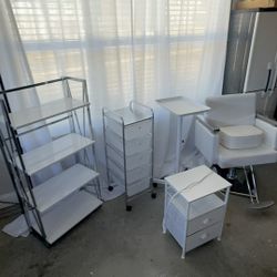 All White Salon Equipment 