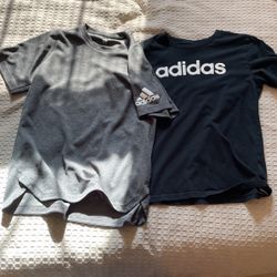 Two Adidas Shirts Size small 