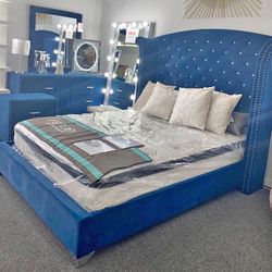Brand new complete bedroom set- 0 interest finance available- FREE mattress with purchase. 