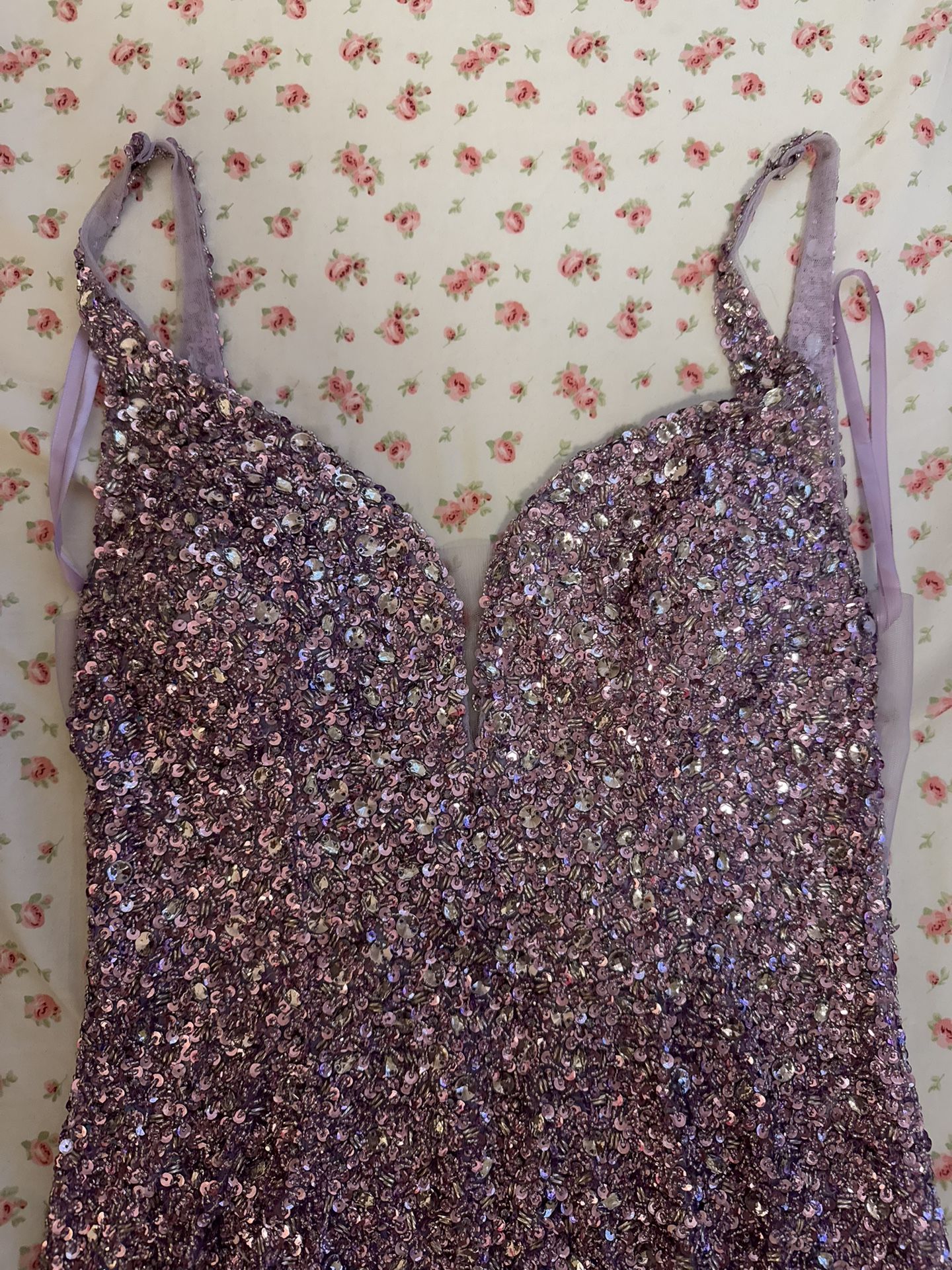 Small Lavender Prom Dress