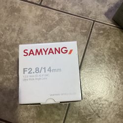 Sam Yang F2.8/14mm  Lens For Canon