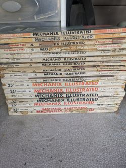 Lot of 18 mechanix  illustrated magazines