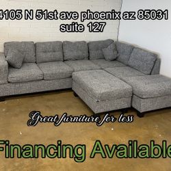 Sectional With Ottoman Brand New