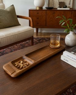 Vintage Arthur Umanoff Teak Serving Tray - Mid Century