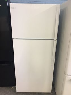 Less than a year old Whirlpool 18 cubic foot refrigerator