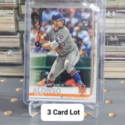 ⚾️ (3) ROOKIE RC Pete Alonso Cards