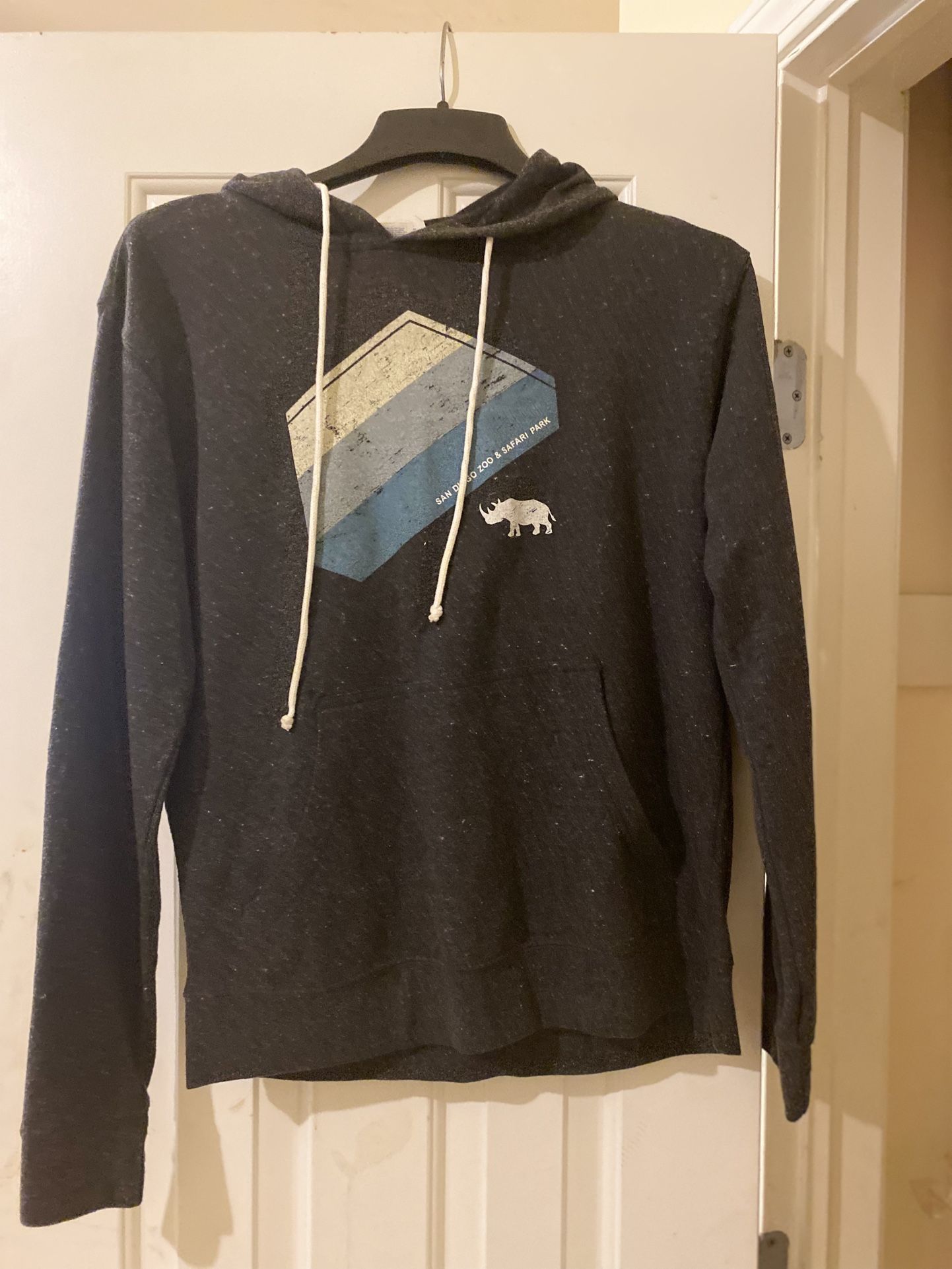 Gray Unisex Hoodie Sweater Small Adult