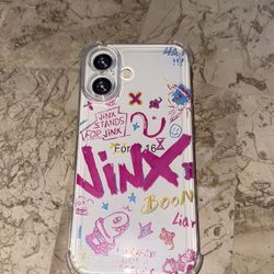 Iphone 16 phone case Arcane Jinx themed