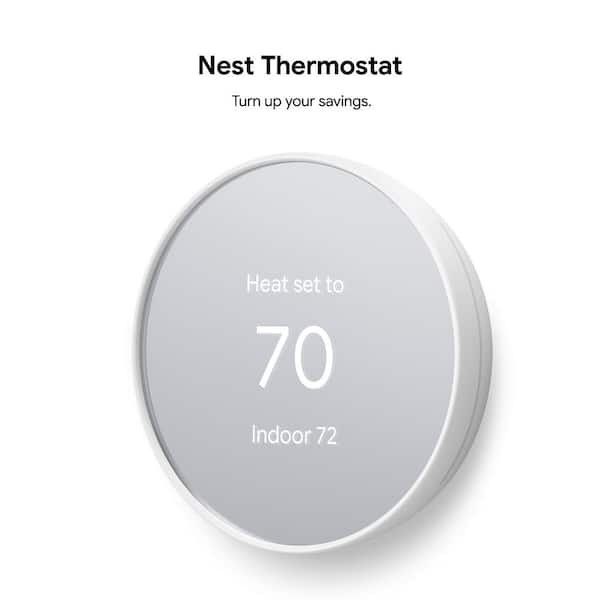 Brand New - Google Nest Thermostat - Color: Snow
