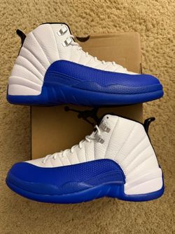 Size 8 (Worn once, damaged box) - Air Jordan 12 retro blueberry