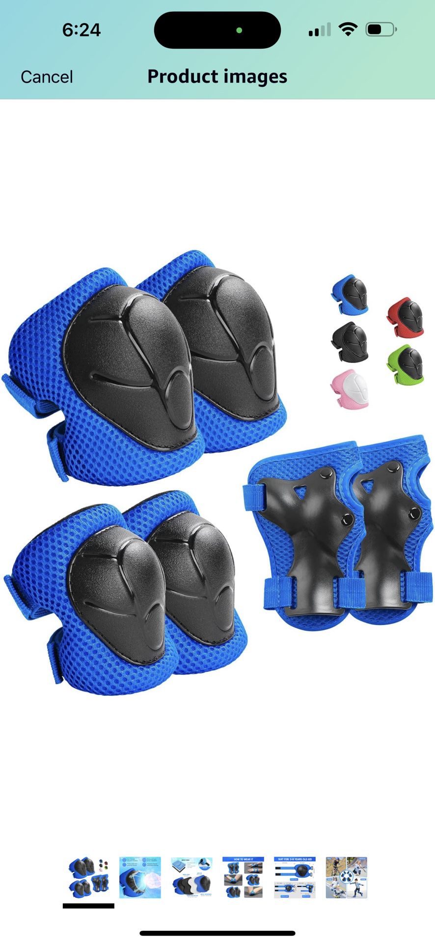 Kids Protective Gear Set Knee Pads for Kids 3-14 Years Toddler Knee and Elbow Pads 