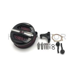 Black Slotted Skull Air Intake Cleaner Kit For Harley 2007-2017 XL Sportster 1200 Iron 883 PN: MT225-011-BK-XIN