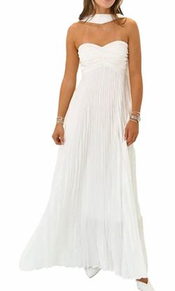 White Dress with Scarf - Size M