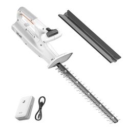 Litheli 20V 16'' Cordless Electric Hedge Trimmer, With 2.5Ah Portable Battery, for Bush & Shrub Cutting, Trimming, Pruning