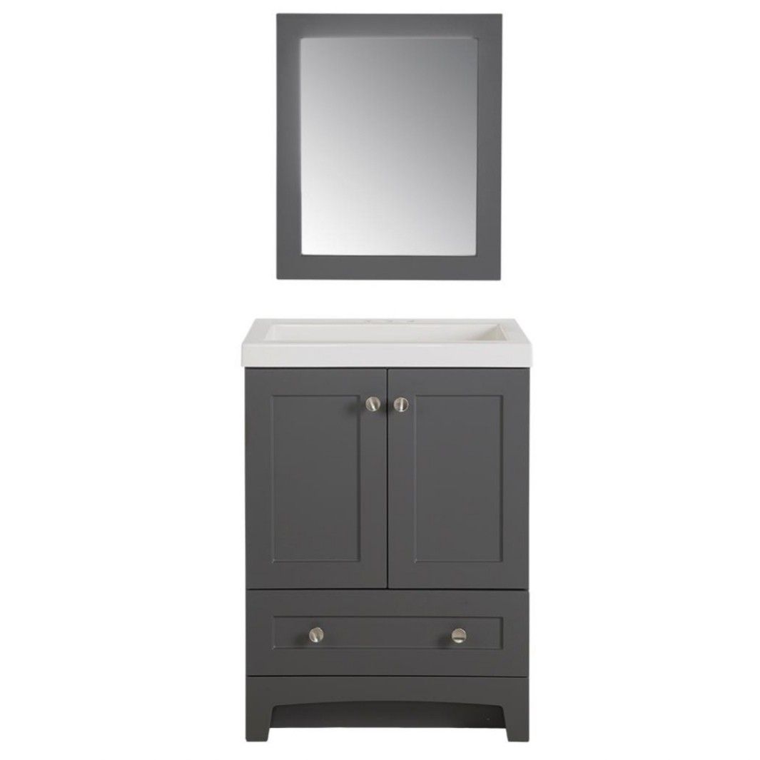 Thornbriar 24" Vanity Combo w Mirror (Cement)