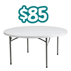 Brand New 60 Inch Round Table $85 each