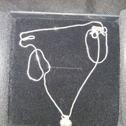 925 Sterling Silver Necklace with Heart Pendant