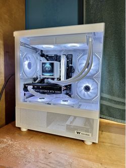 RTX 5060 Gaming PC - intel i7, 1.5TB, LCD Display, Water Cooled, Windows 11 Pro, RGB/White