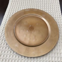 10  Gold Color Plate Chargers