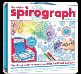 New Spirograph Deluxe Set / Spiral Art Drawing Kit / Art Hobby Kids Children's Game Toy