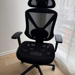 Ergonomic Mesh Office Chair – Headrest, Adjustable
