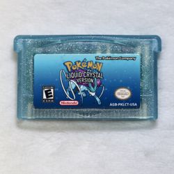 Pokemon Liquid Crystal Nintendo Gameboy Advance GBA/DS Lite