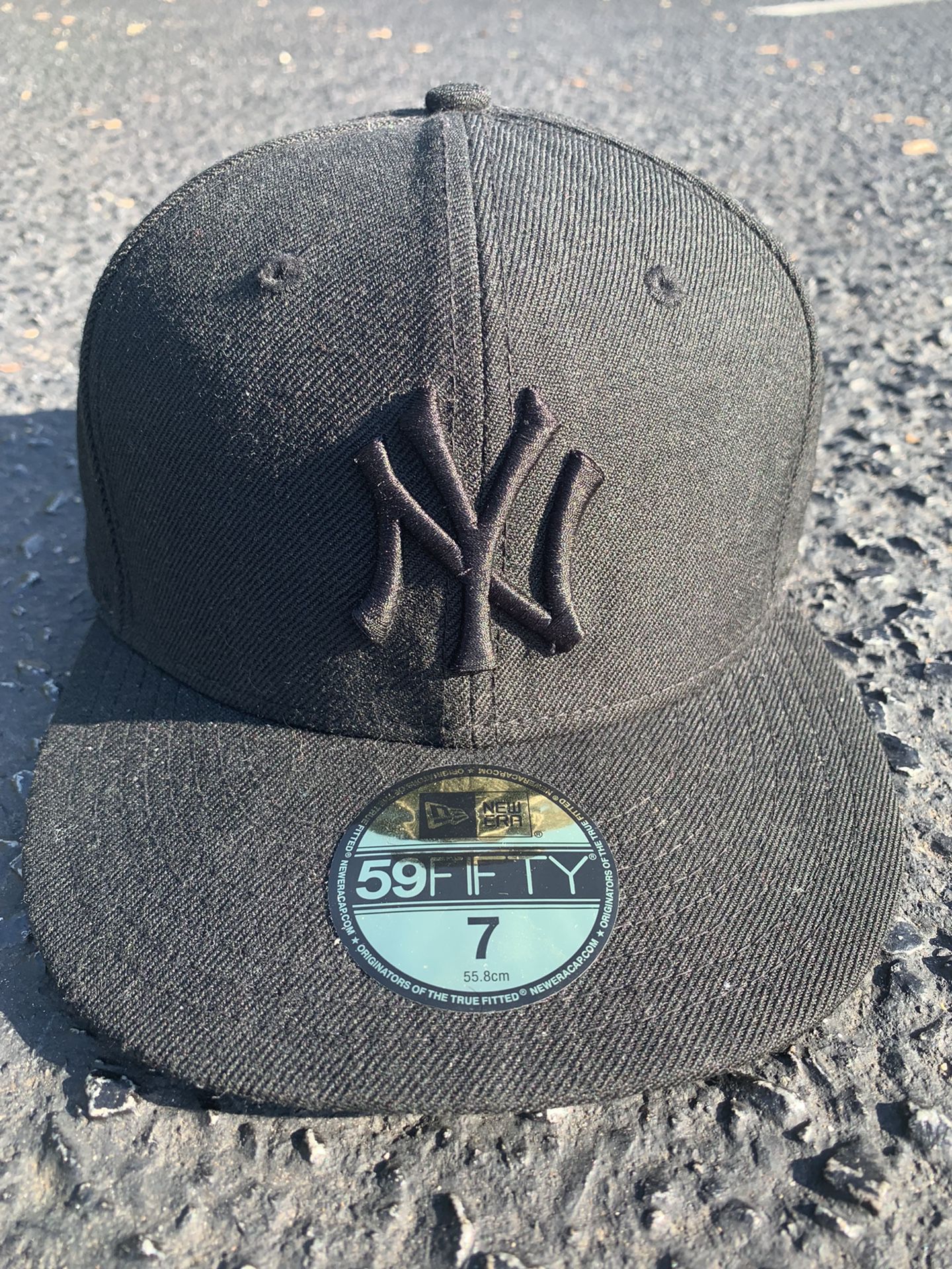 New York Yankees Hat Black Size 7