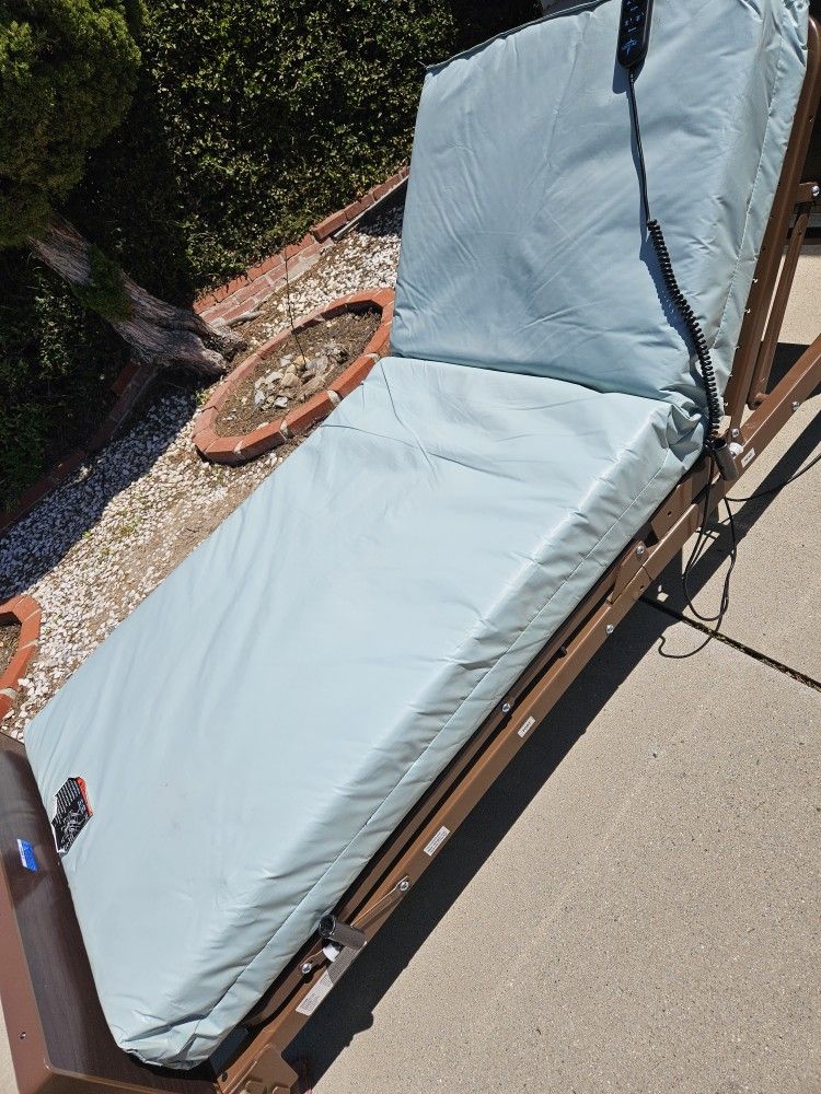 Midline Electric Medical Bed, Used with Upgraded Mattress