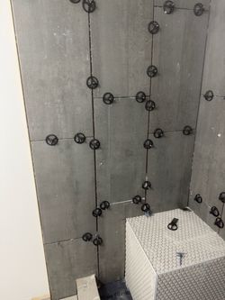 Shower tile wall