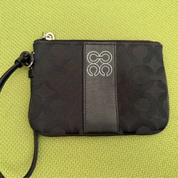 Coach Signature Wristlet OP Art Pouch Clutch Wallet