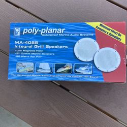 Waterproof, marine, audio speakers