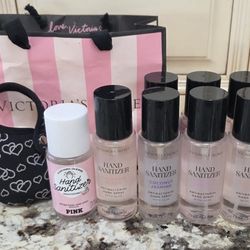 8 NEW Victoria's Secret Sanitizer Sprays With 1 Holder 