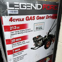 Brand New / Never used - Legend Force 20 in. 212 cc Gas Rear Tine Tiller, Forward/Reverse