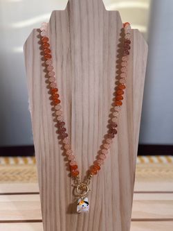 Rondelle Bead Toggle Necklace