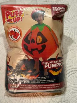 Kids Deluxe Inflatable Pumpkin Costume (New)