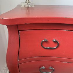 Pottery Barn Red Daniella Chest RARE FIND