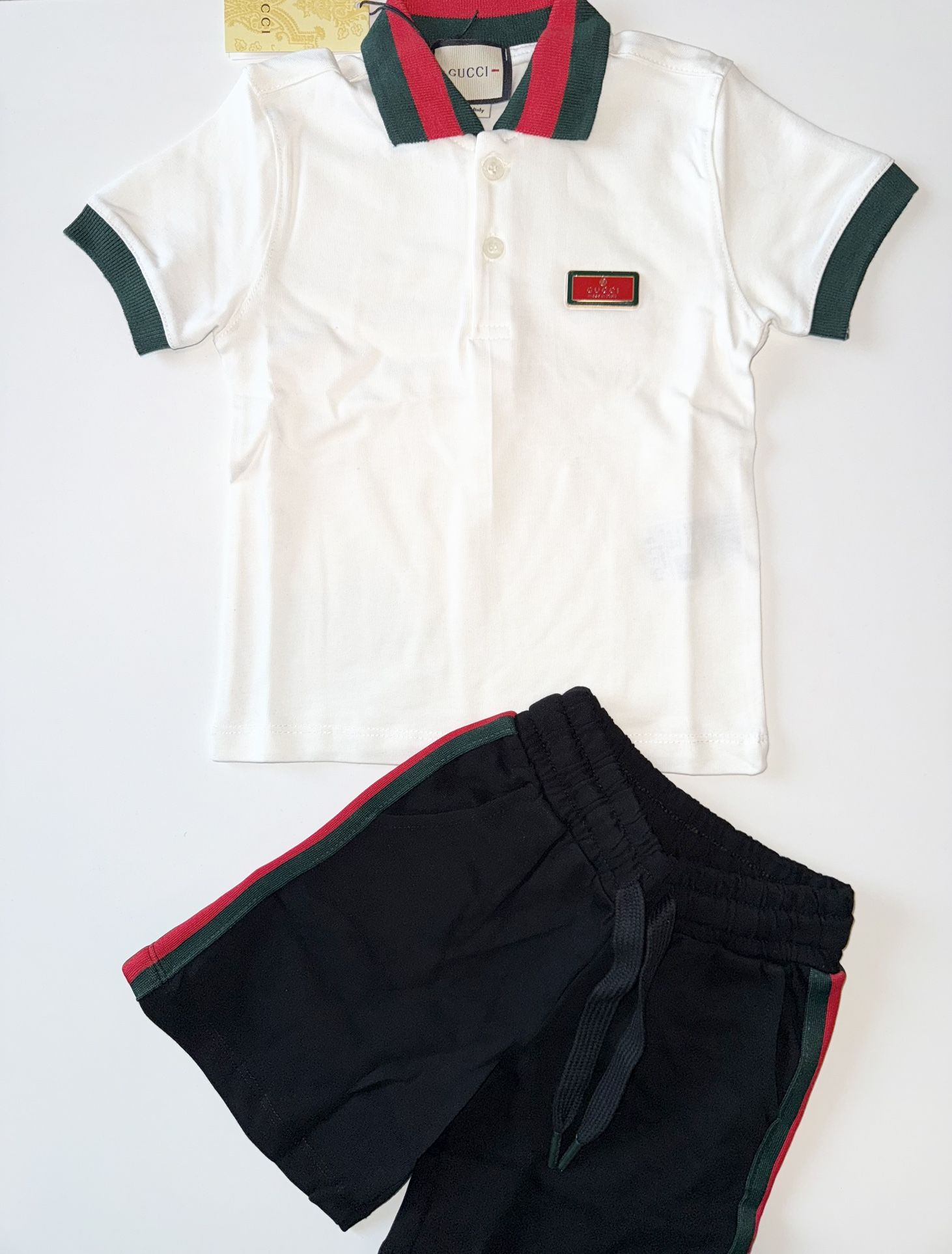 Gucci Toddler Polo Shirt and Shorts Set