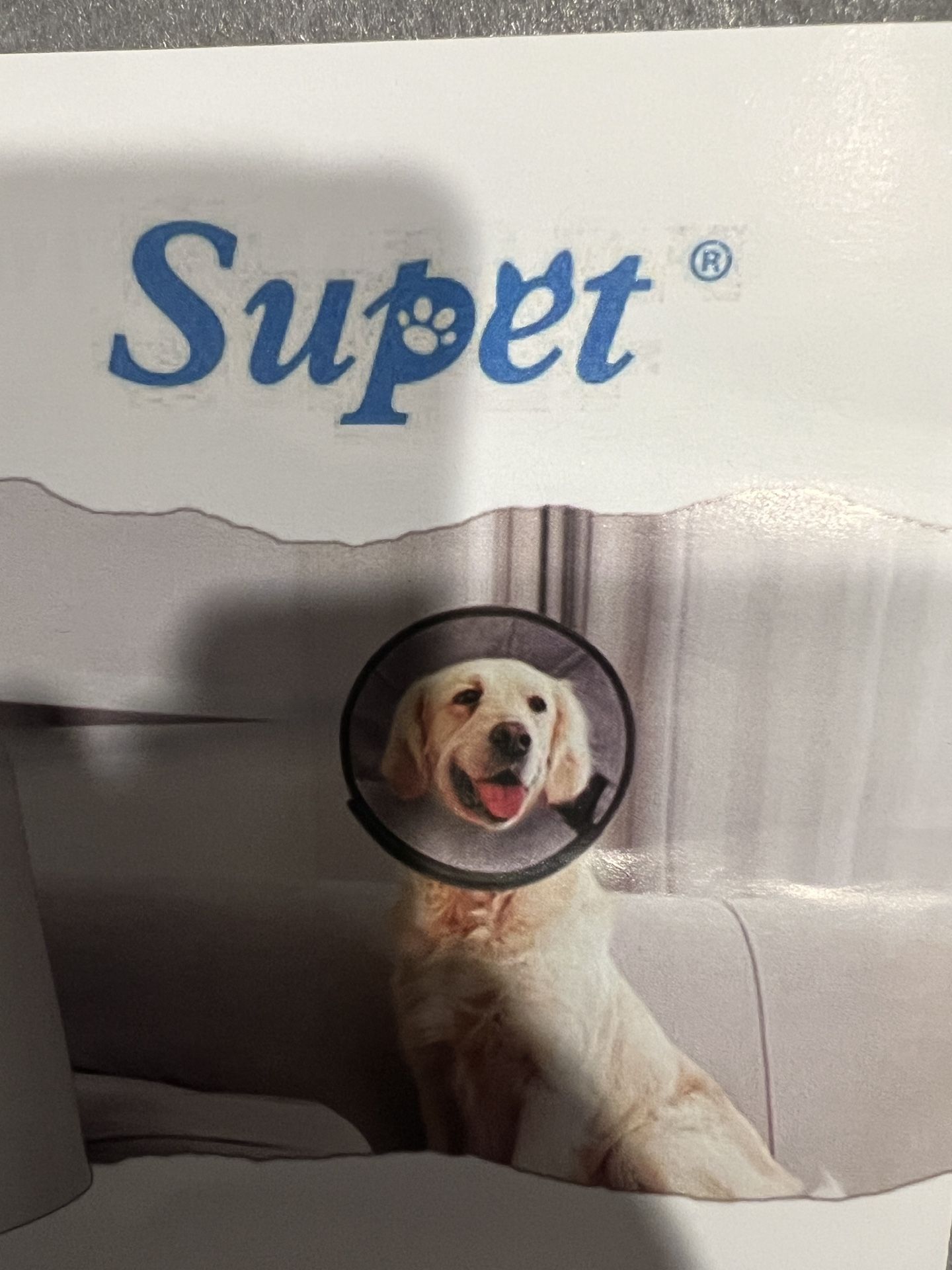 Medium dog cone , New, soft Sided