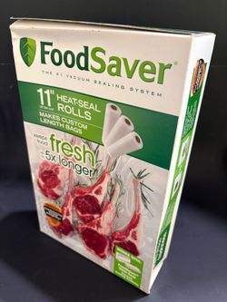 FoodSaver 11 Inch Vacuum Heat Seal Rolls 3 Pack Custom Length Bags New