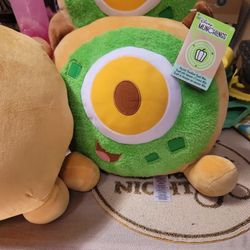 Disney Munchlings Mike Wazowski 13" Plush Monsters Inc. Avocado Toast NWT